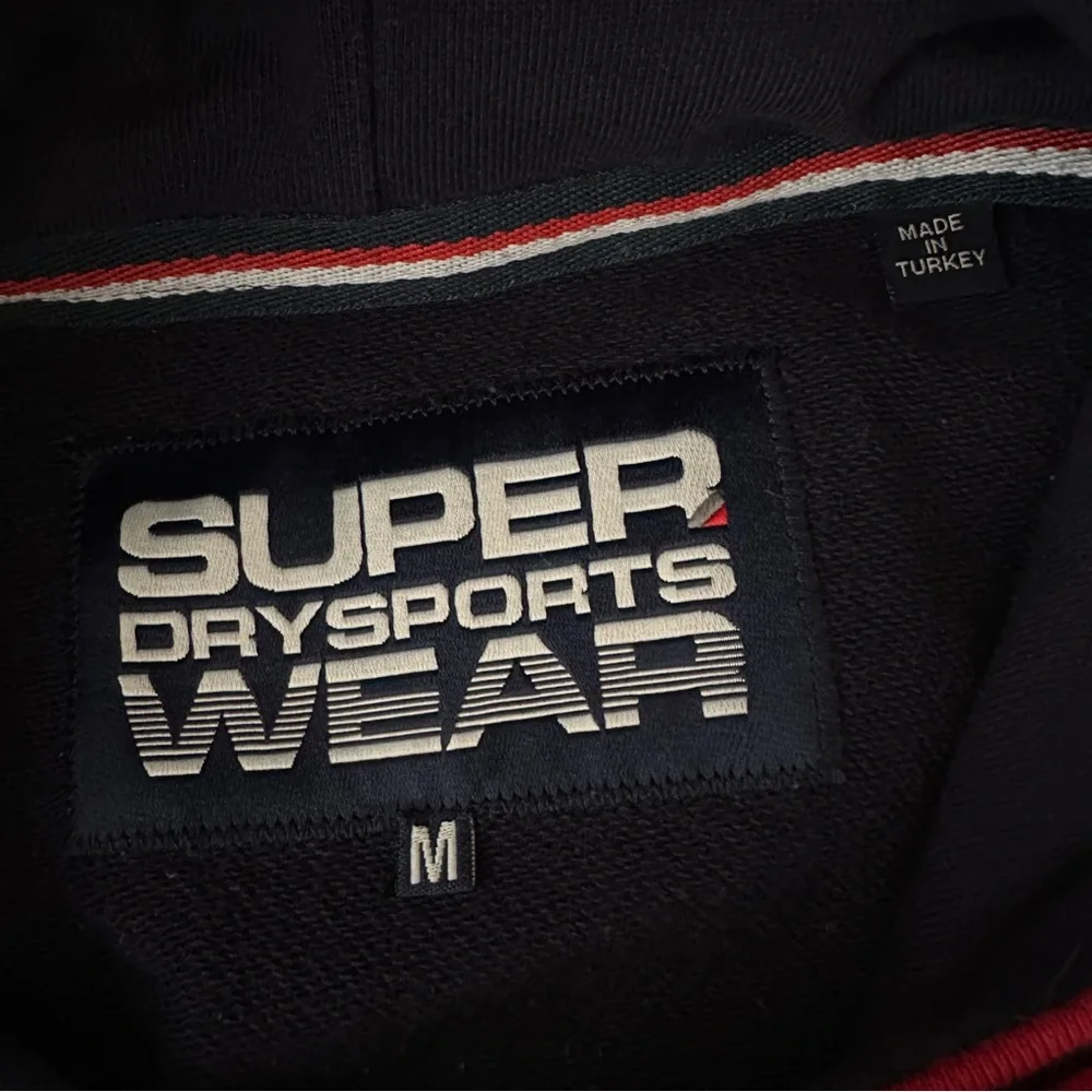 SuperDry Sports Wear Colorblock Hoodie Sweatshirt Pullover Medium - Picture 3 of 12